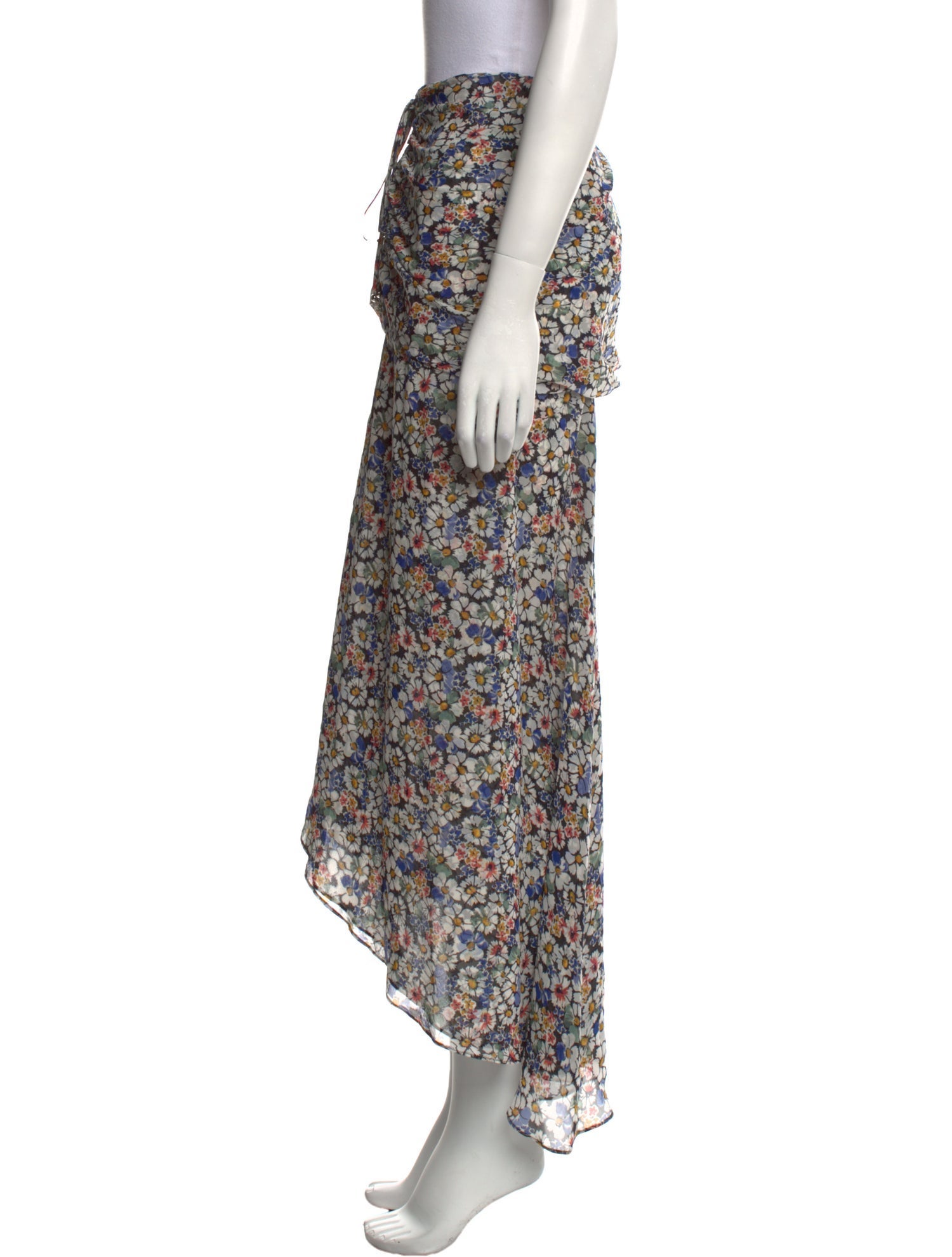 Veronica Beard Silk Long Skirt
