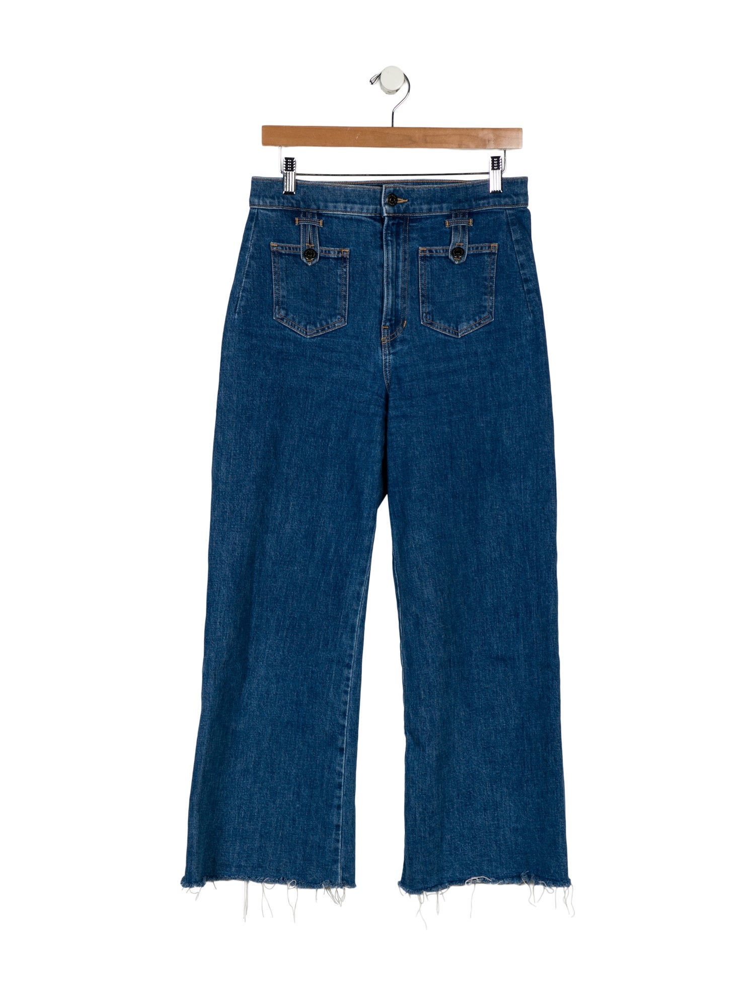 Veronica Beard High-Rise Wide Leg Jeans