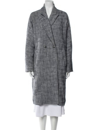 Veronica Beard Plaid Print Coat