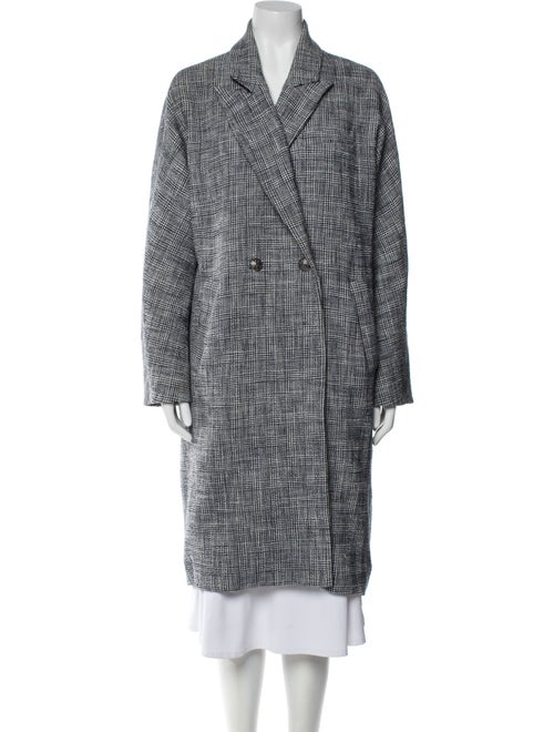 Veronica Beard Plaid Print Coat