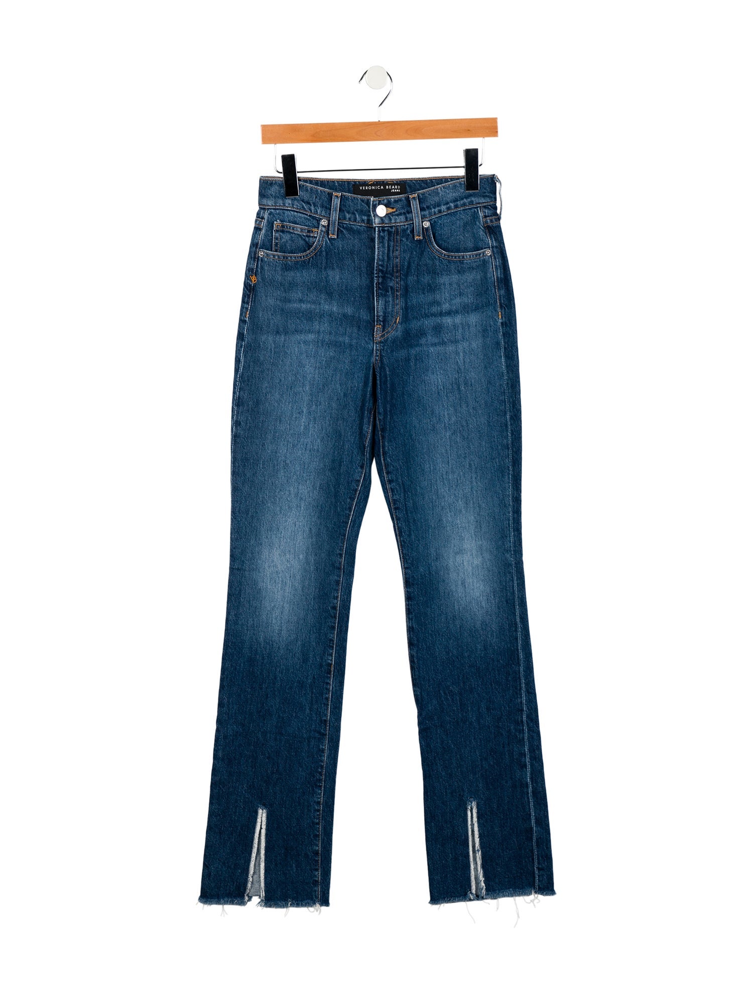 Veronica Beard High-Rise Wide Leg Jeans