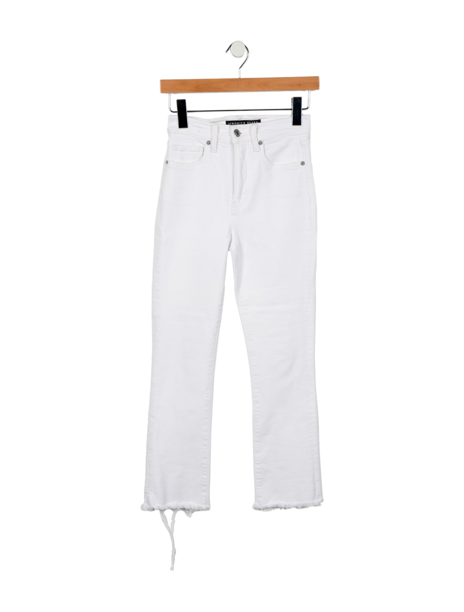 Veronica Beard Mid-Rise Straight Leg Jeans