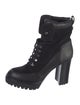 Veronica Beard Leather Lace-Up Boots