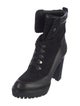 Veronica Beard Leather Lace-Up Boots