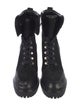 Veronica Beard Leather Lace-Up Boots