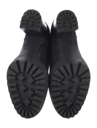 Veronica Beard Leather Lace-Up Boots