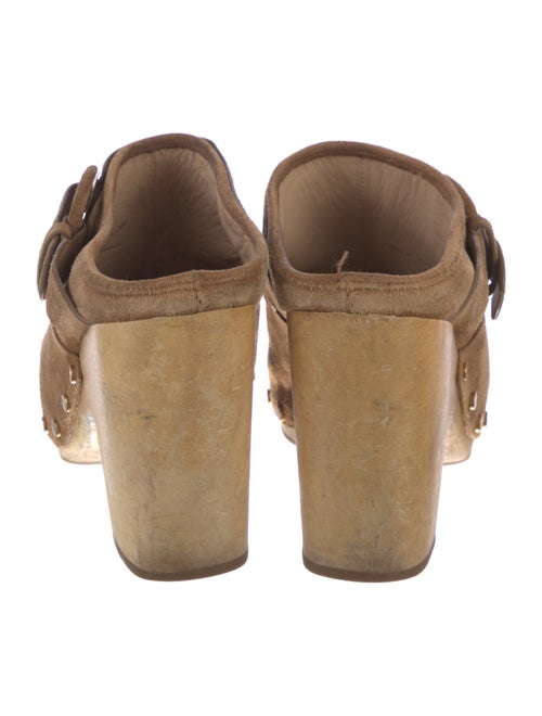 Veronica Beard Suede Studded Accents Mules