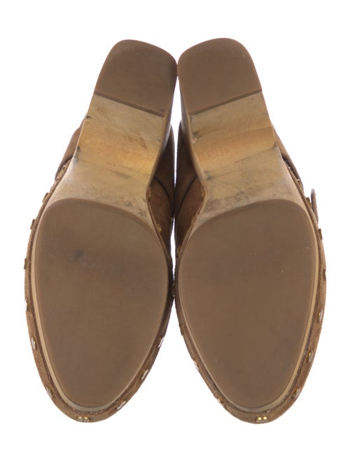 Veronica Beard Suede Studded Accents Mules