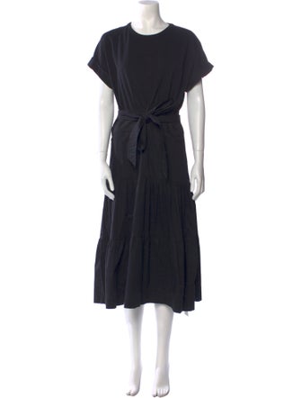 Veronica Beard Crew Neck Long Dress