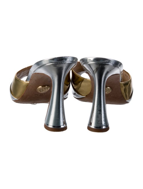 Veronica Beard Patent Leather Printed Slides