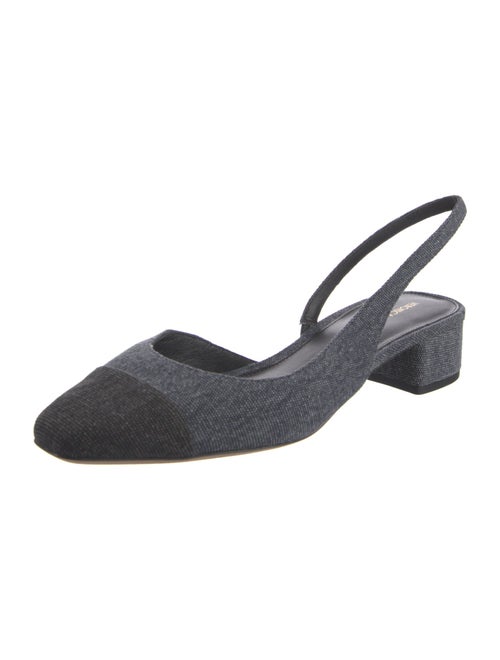 Veronica Beard Denim Slingback Pumps