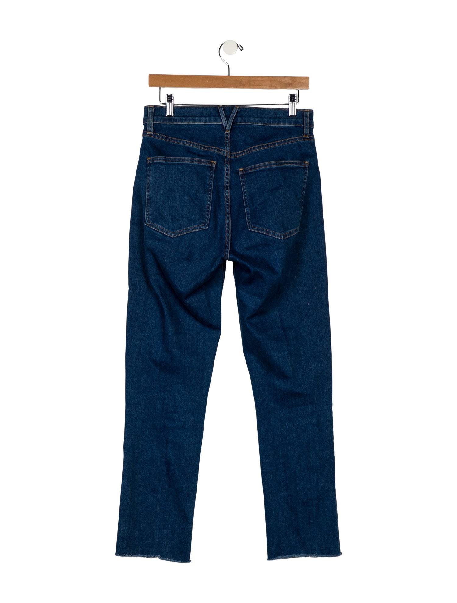 Veronica Beard High-Rise Straight Leg Jeans