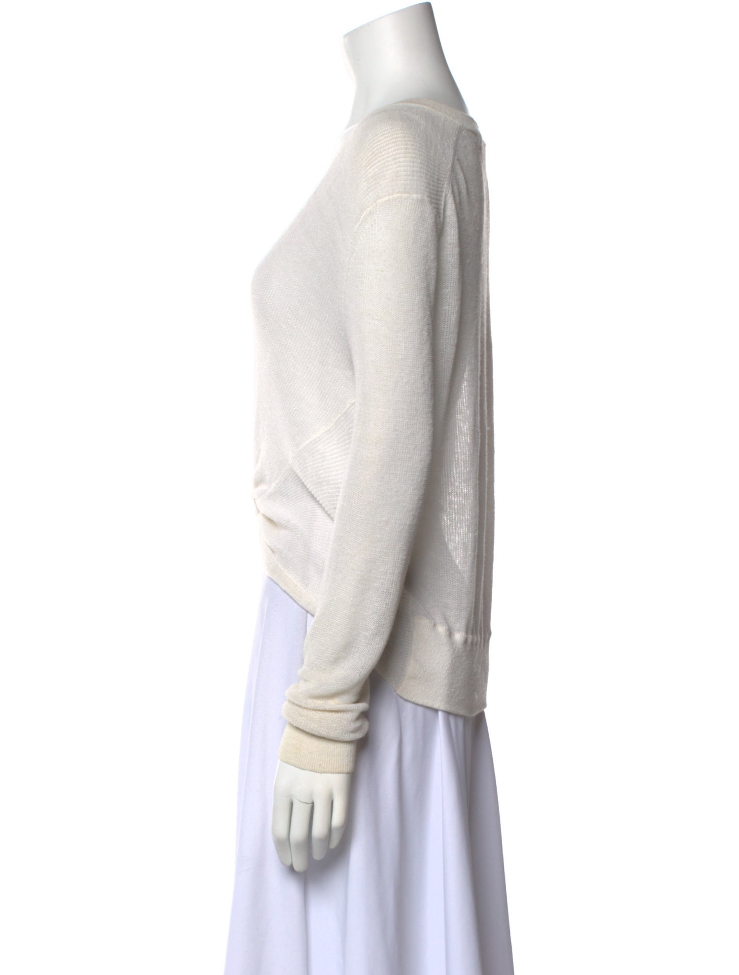 Veronica Beard Linen V-Neck Sweater