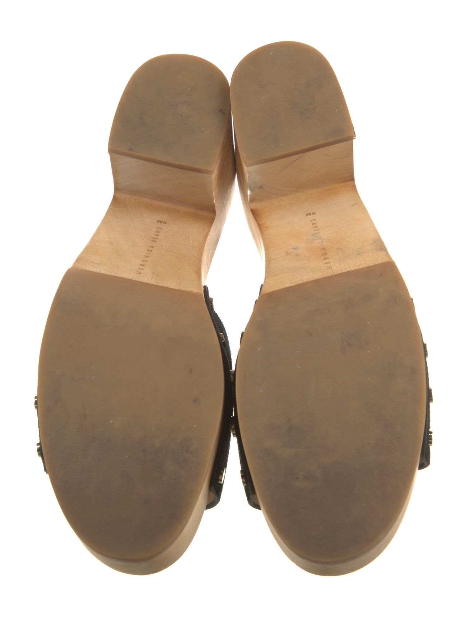 Veronica Beard Suede Studded Accents Slides