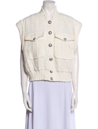 Veronica Beard Tweed Pattern Vest