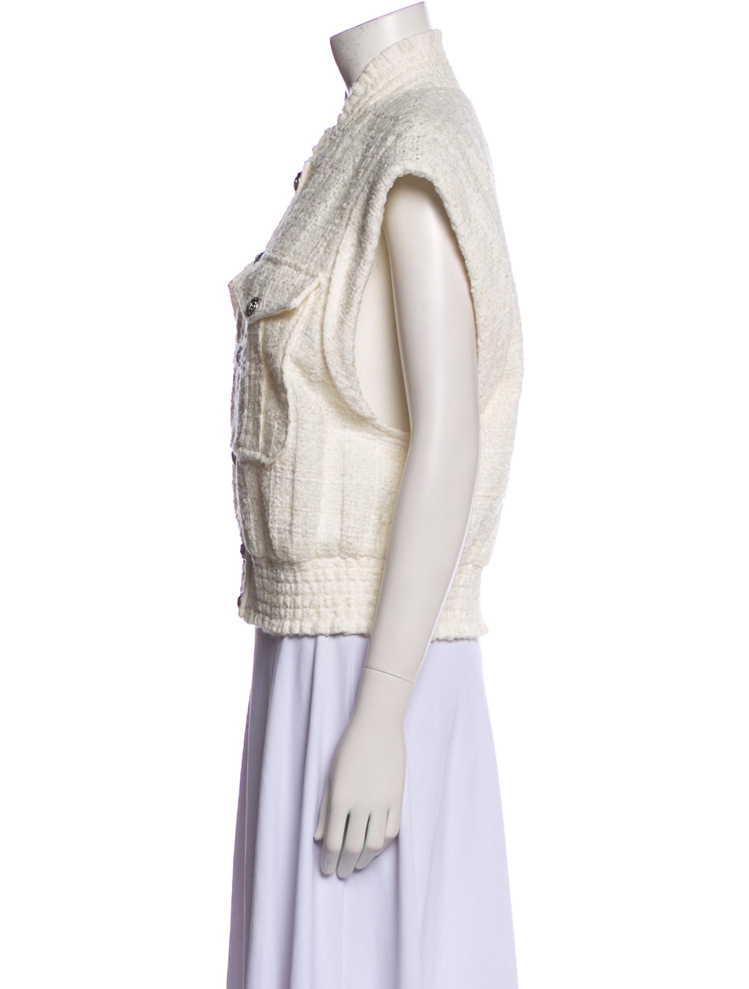 Veronica Beard Tweed Pattern Vest