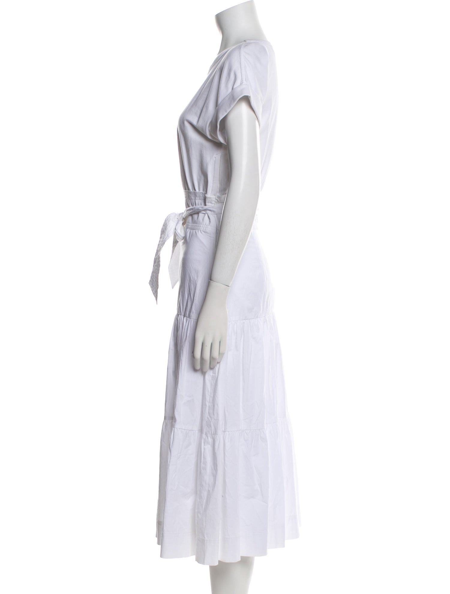 Veronica Beard Scoop Neck Midi Length Dress