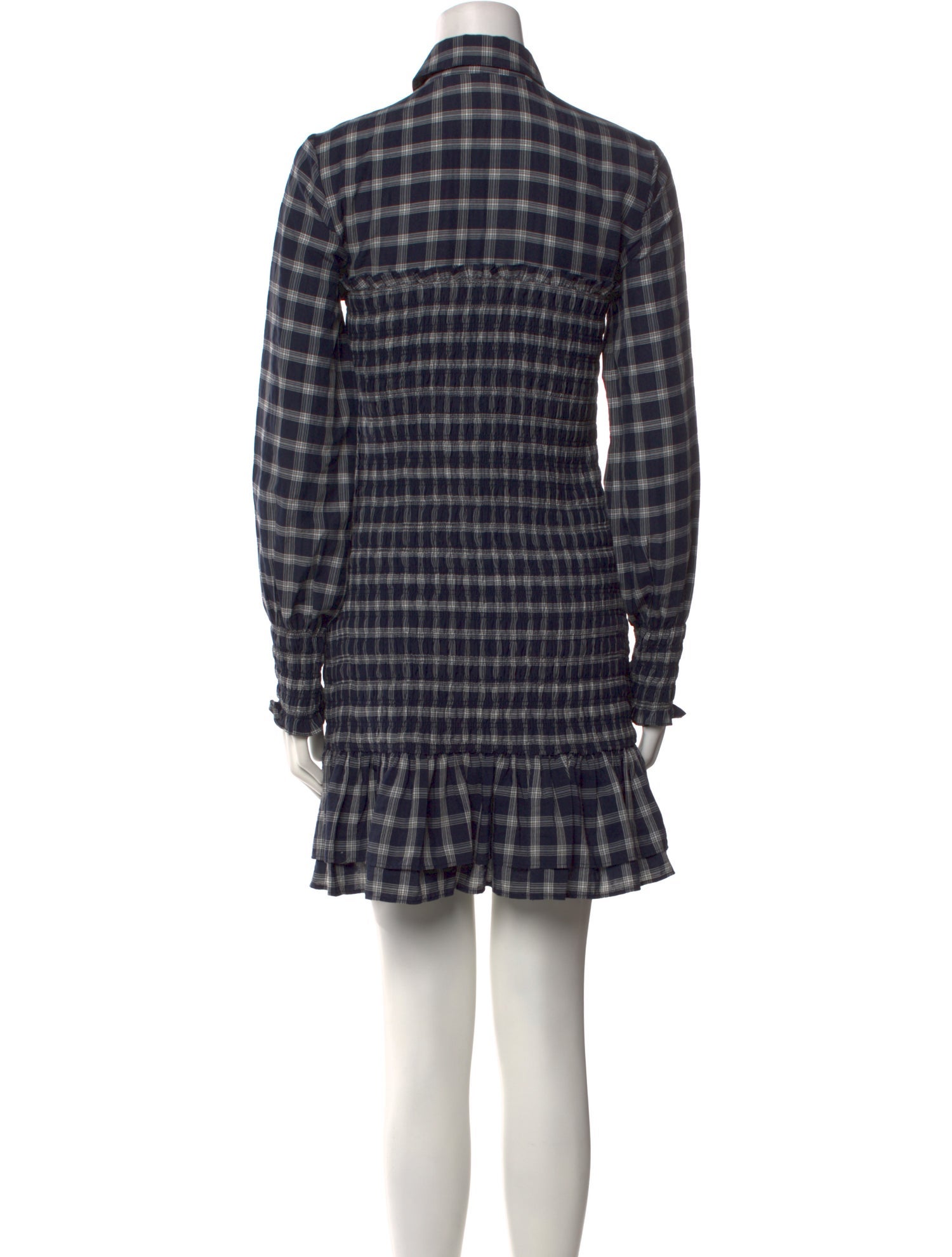 Veronica Beard Plaid Print Mini Dress