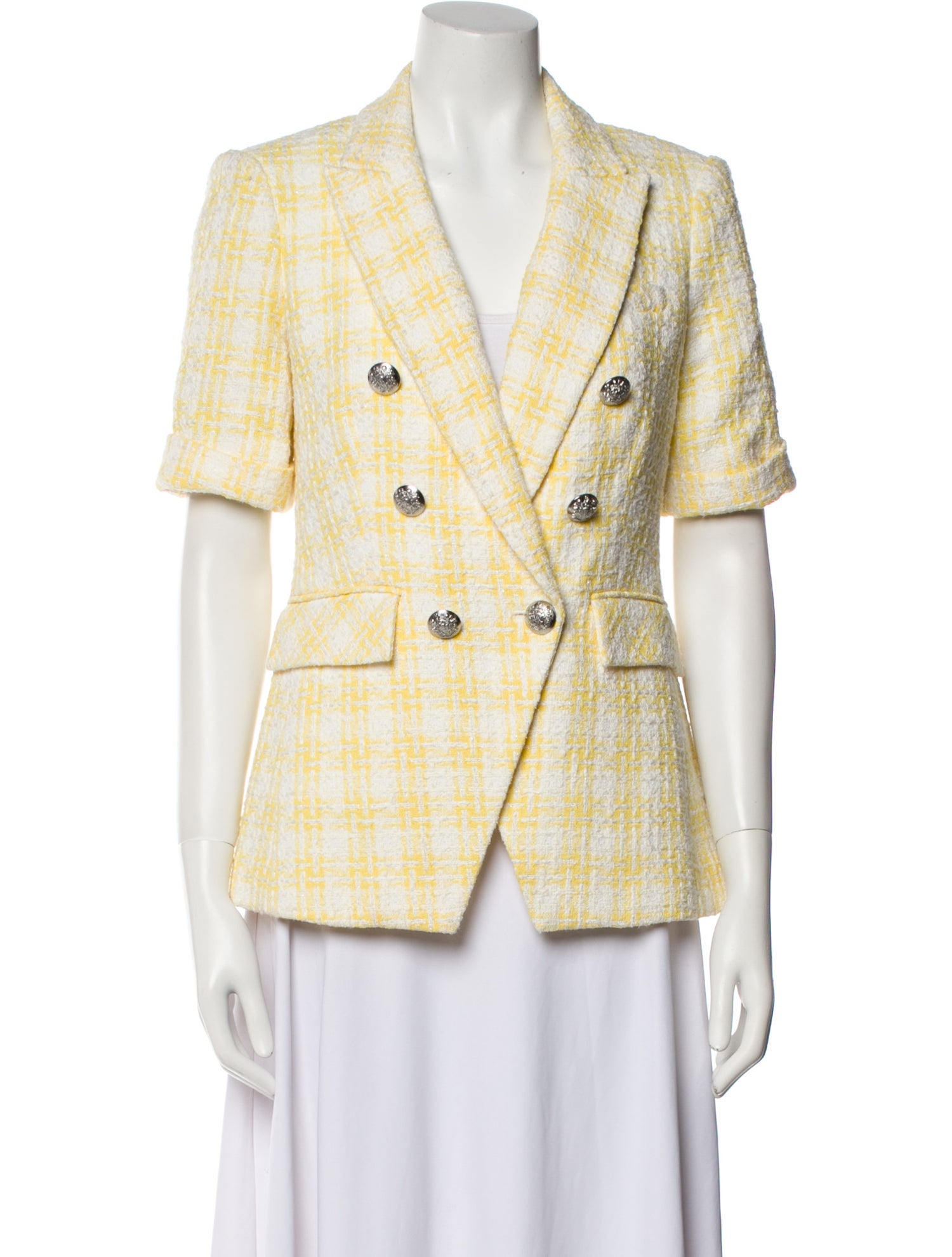 Veronica Beard Tweed Pattern Blazer