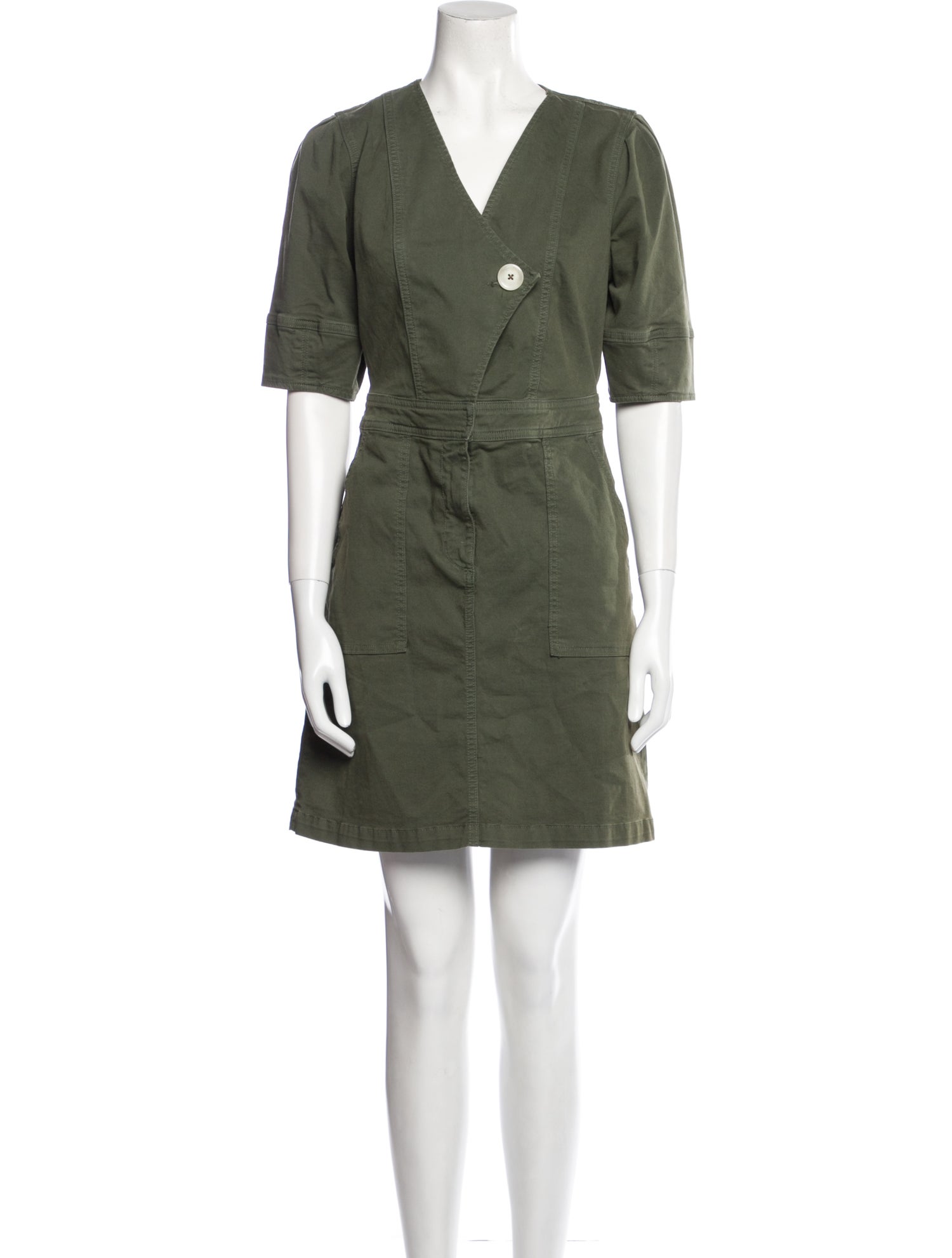 Veronica Beard V-Neck Mini Dress