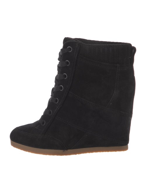 Veronica Beard Suede Lace-Up Boots