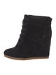Veronica Beard Suede Lace-Up Boots