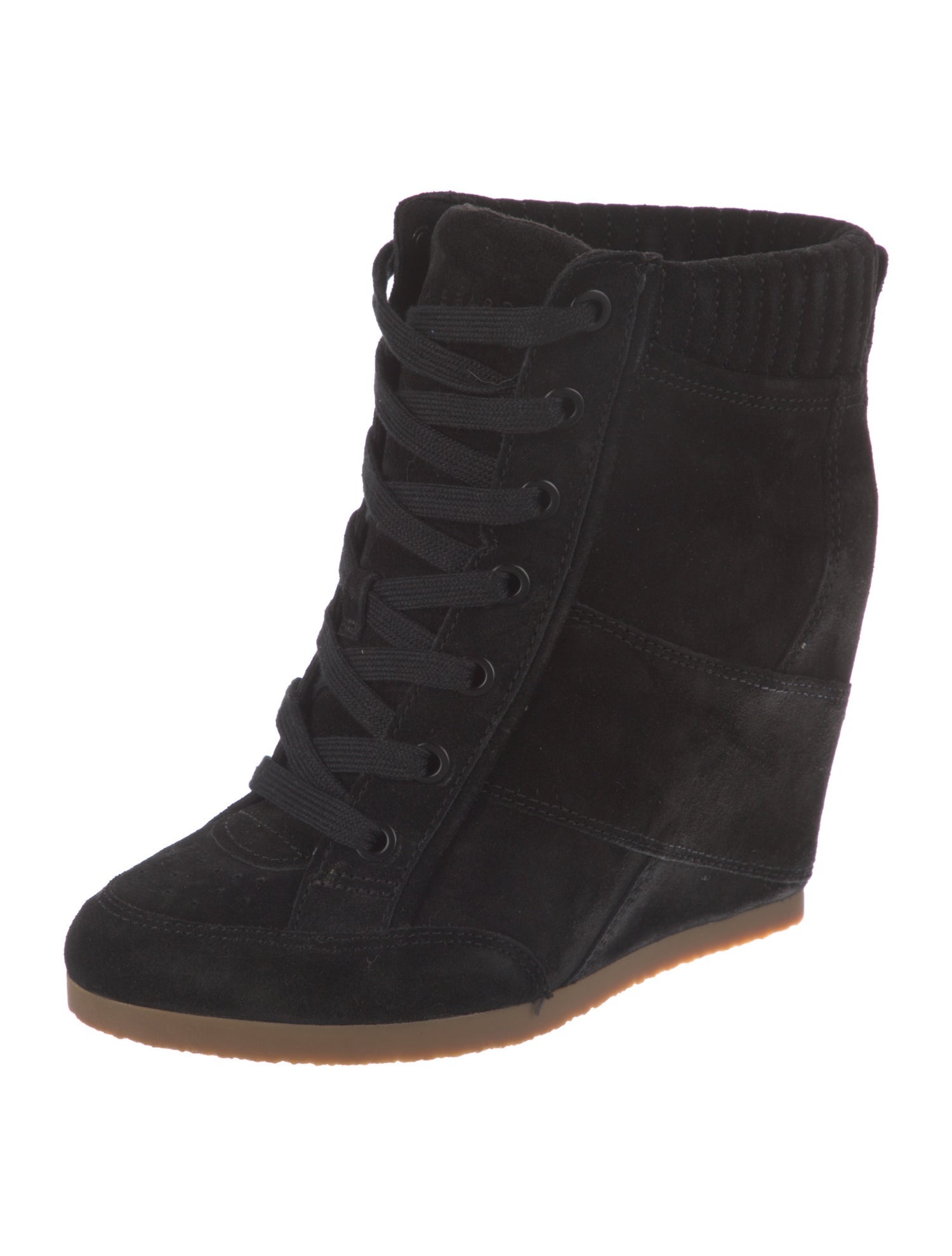 Veronica Beard Suede Lace-Up Boots