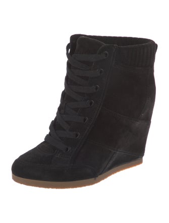 Veronica Beard Suede Lace-Up Boots