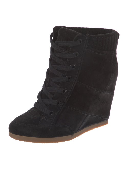 Veronica Beard Suede Lace-Up Boots
