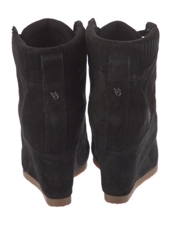 Veronica Beard Suede Lace-Up Boots
