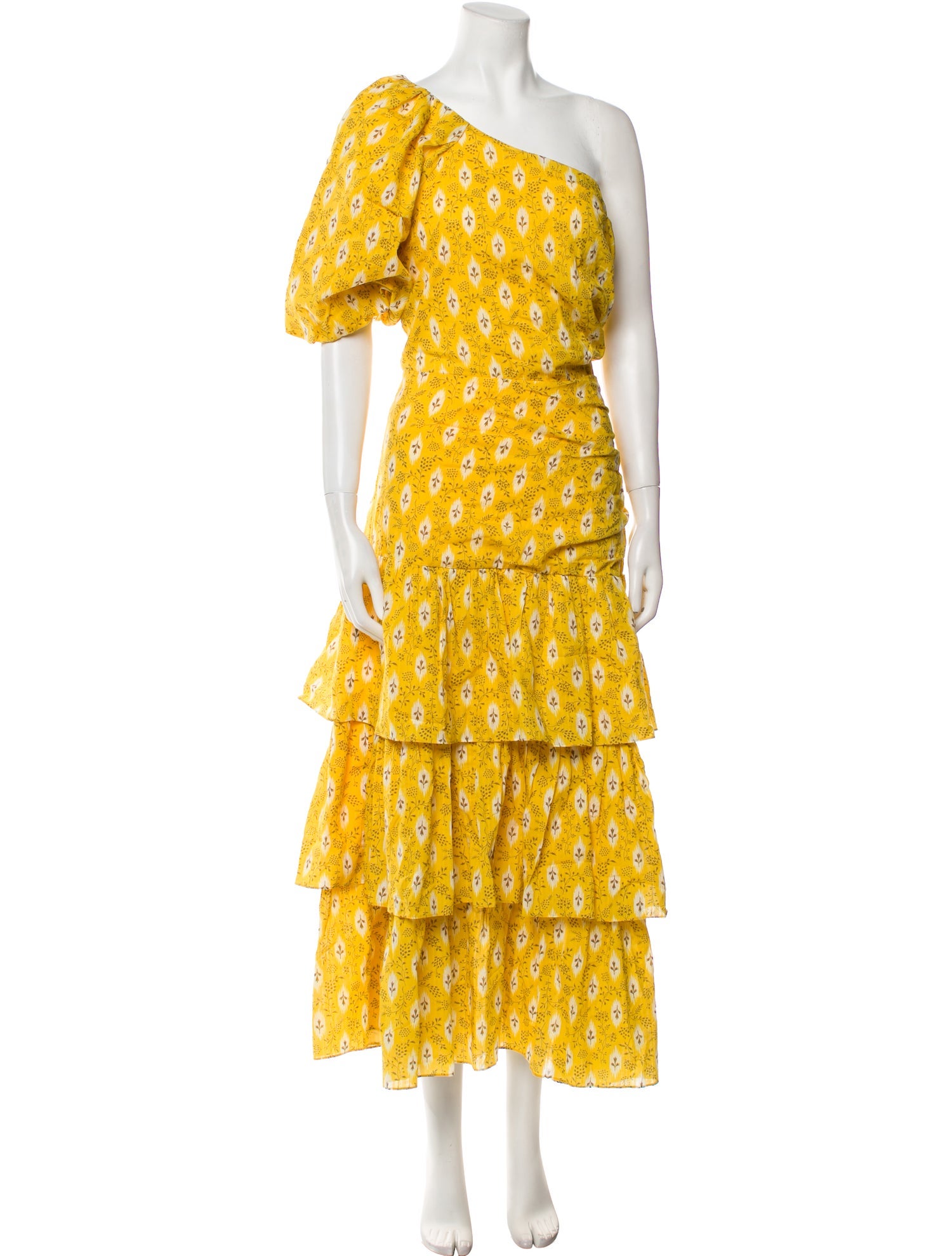 Veronica Beard Floral Print Long Dress