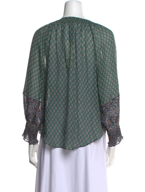 Veronica Beard Silk Printed Blouse