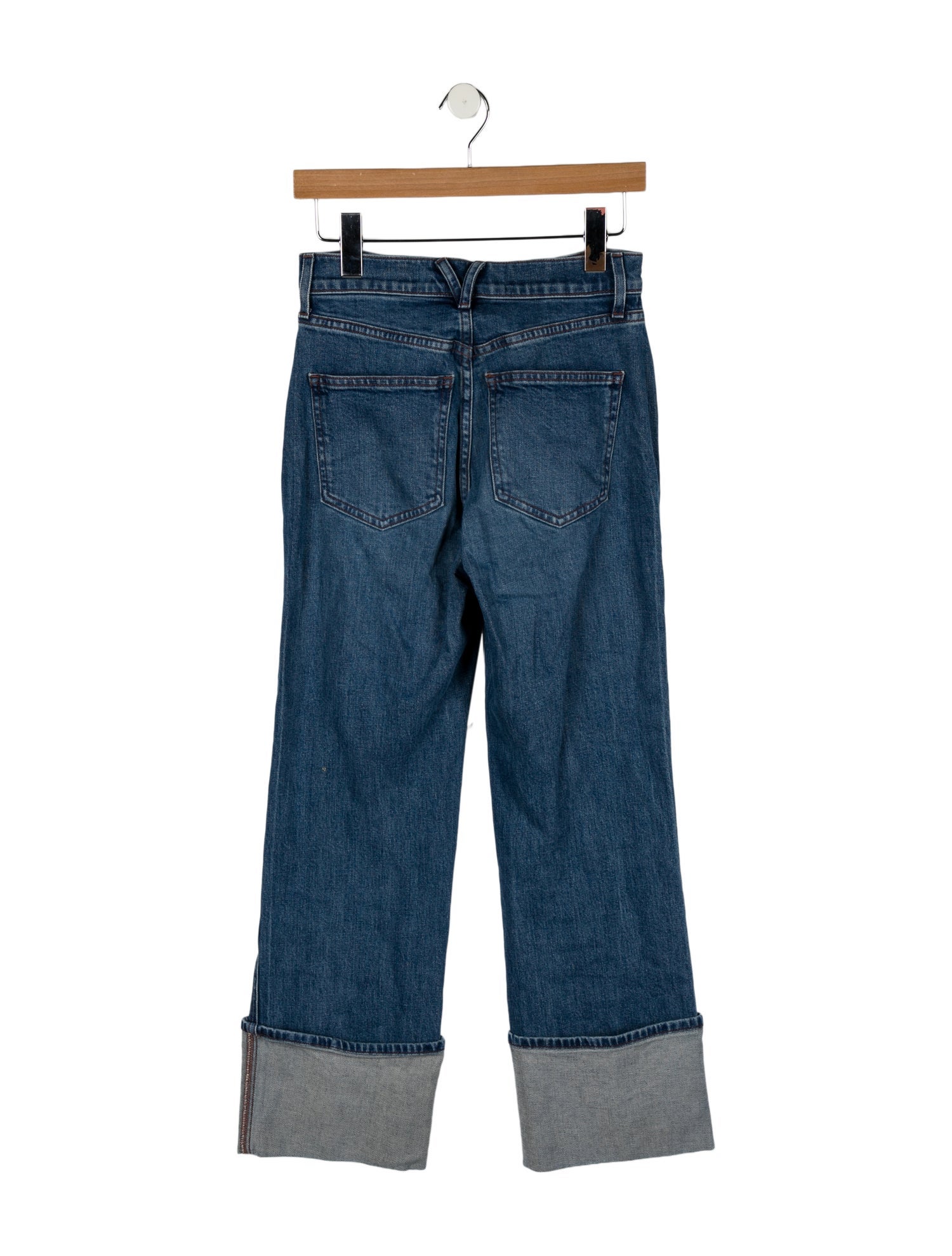 Veronica Beard High-Rise Straight Leg Jeans