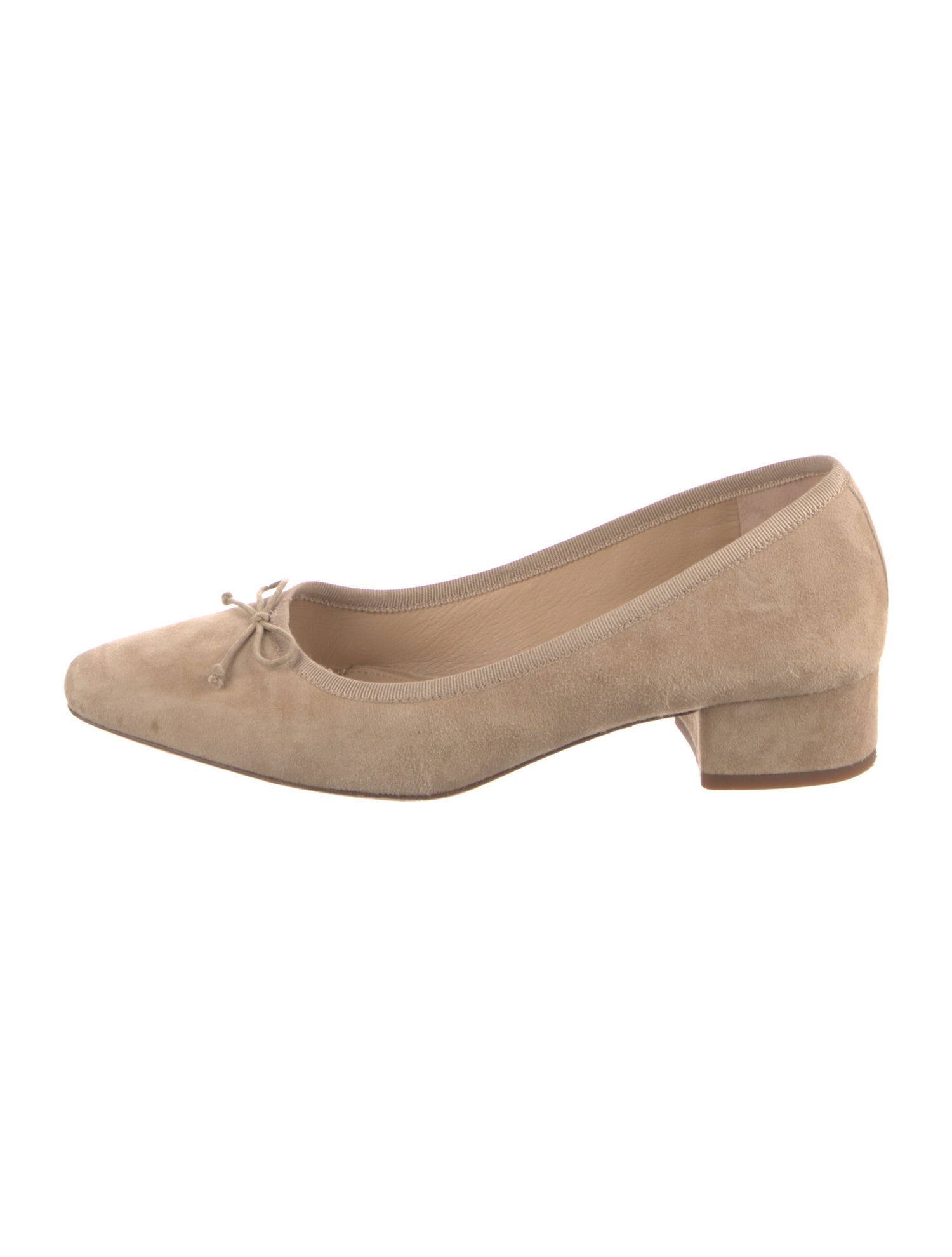 Veronica Beard Suede Bow Accents Pumps