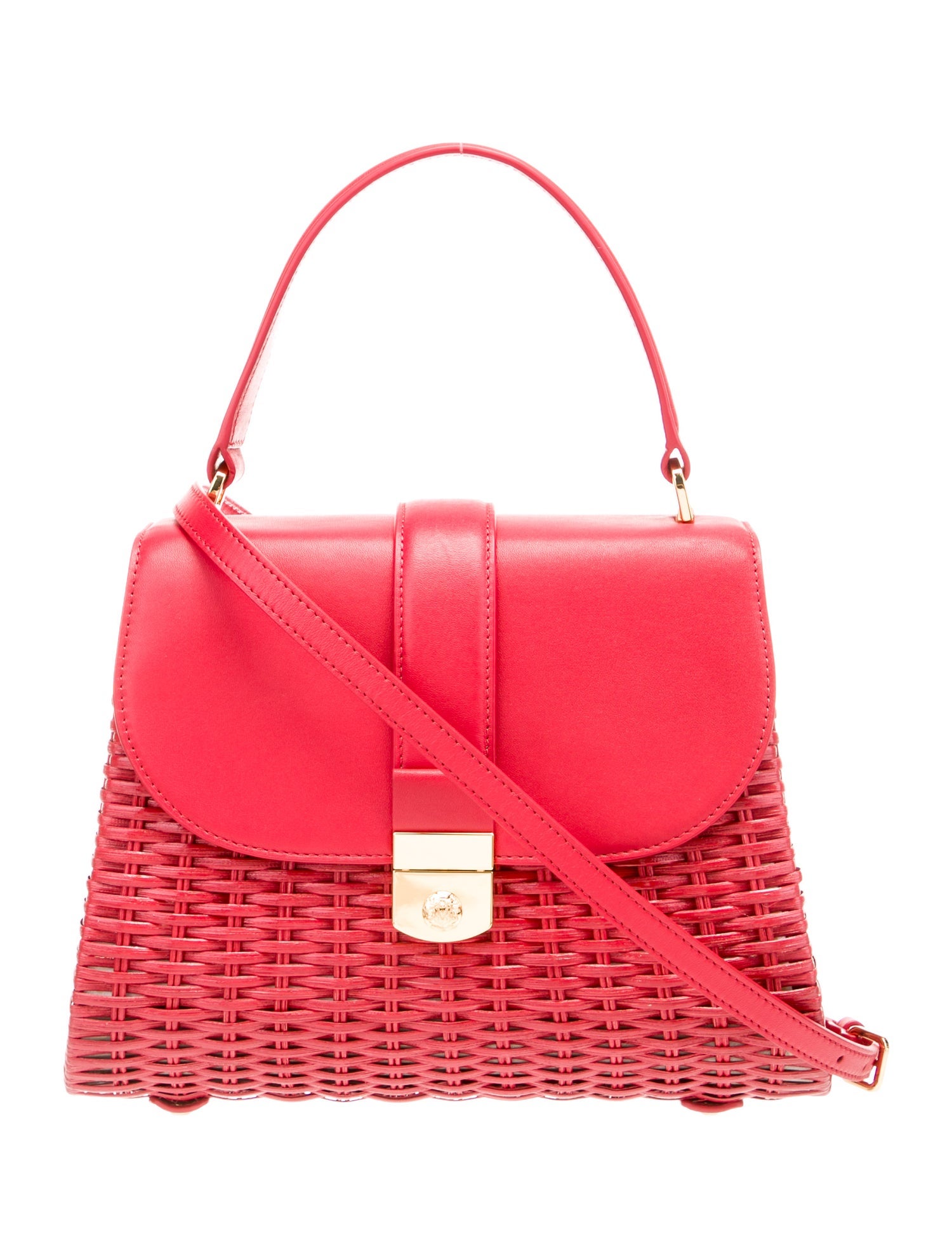 Veronica Beard Rattan Top Handle Bag