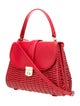Veronica Beard Rattan Top Handle Bag