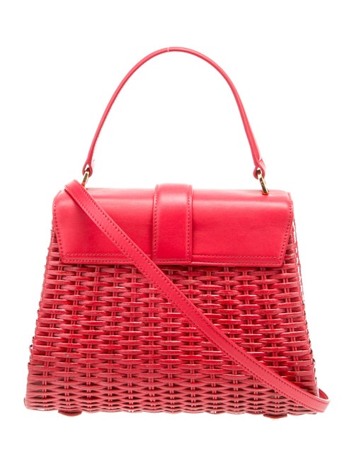 Veronica Beard Rattan Top Handle Bag