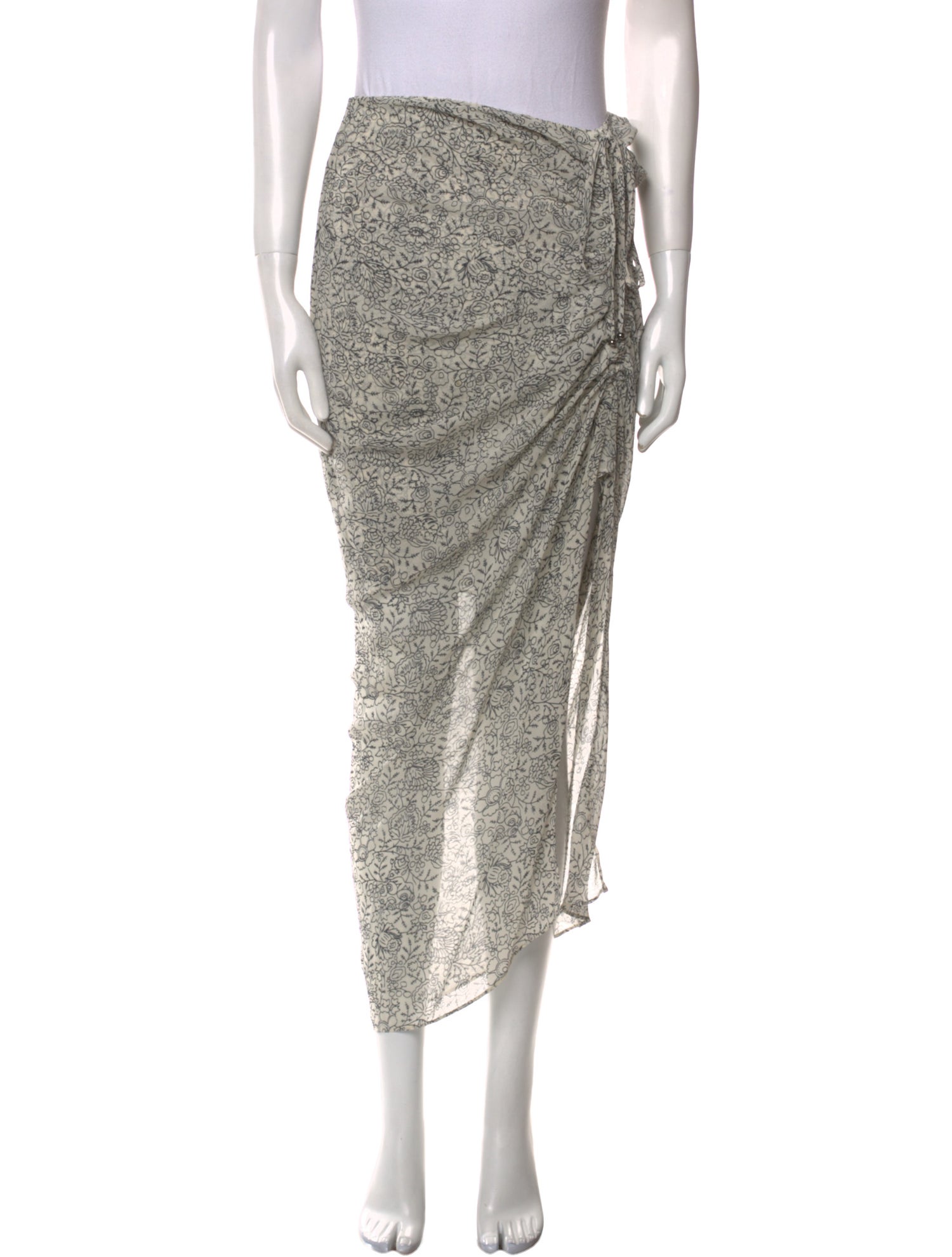 Veronica Beard Silk Midi Length Skirt