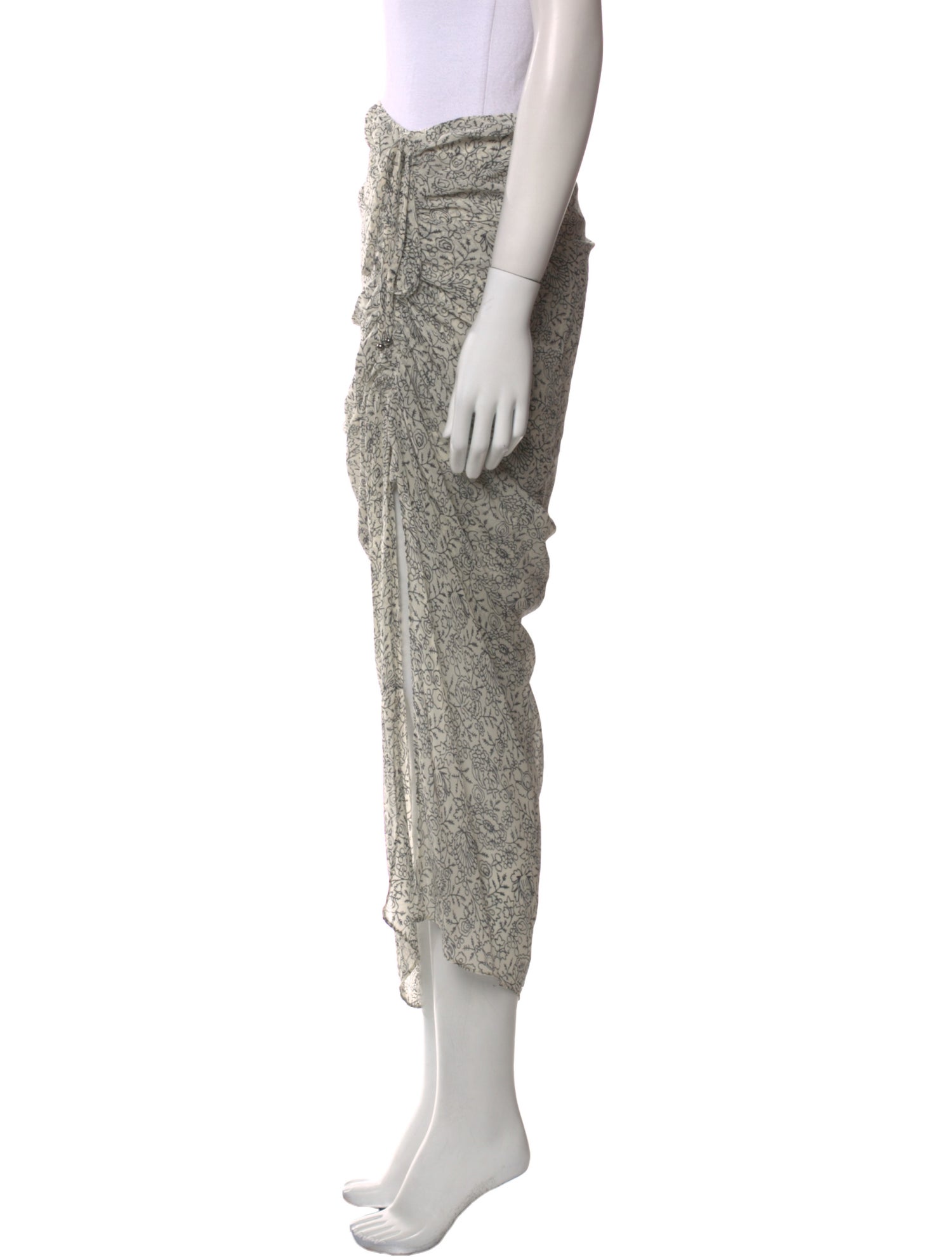 Veronica Beard Silk Midi Length Skirt