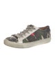 Veronica Beard Canvas Camouflage Print Sneakers