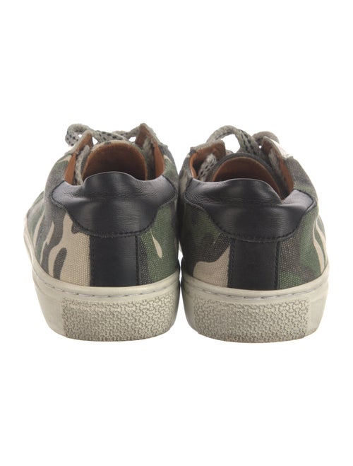 Veronica Beard Canvas Camouflage Print Sneakers