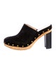Veronica Beard Suede Studded Accents Mules