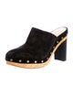 Veronica Beard Suede Studded Accents Mules