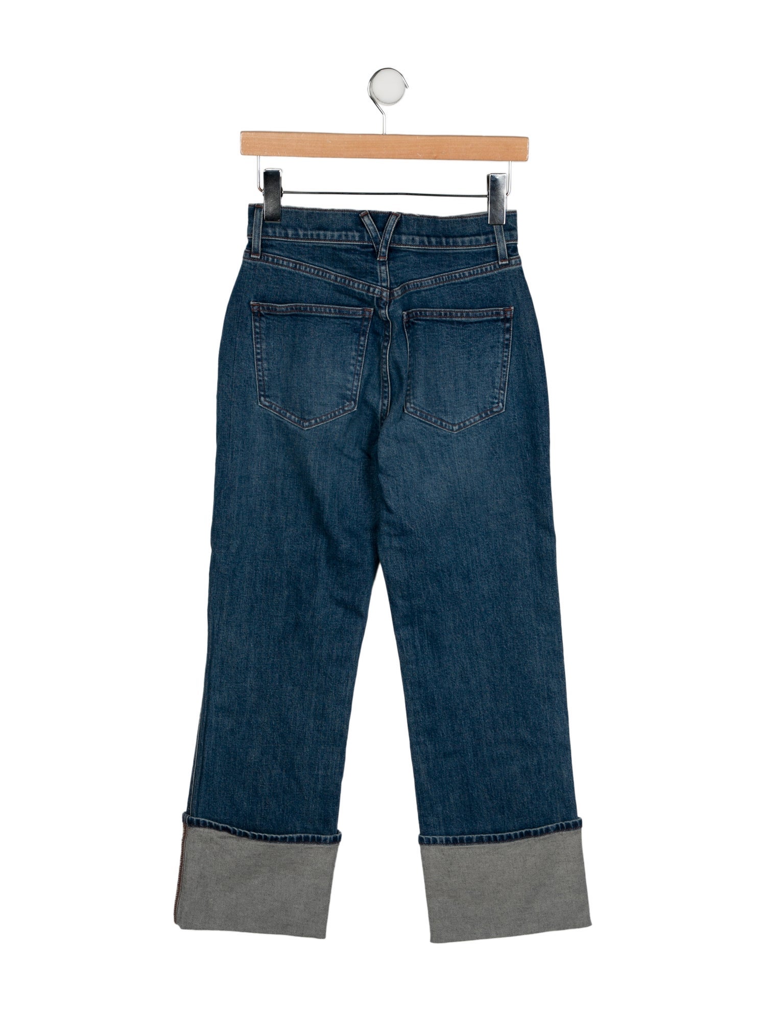 Veronica Beard High-Rise Straight Leg Jeans