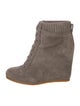 Veronica Beard Suede Lace-Up Boots