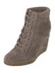 Veronica Beard Suede Lace-Up Boots