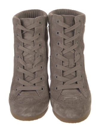 Veronica Beard Suede Lace-Up Boots