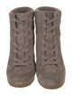 Veronica Beard Suede Lace-Up Boots