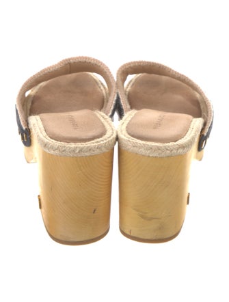 Veronica Beard Suede Printed Slides