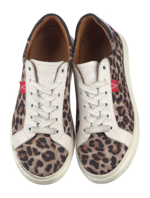 Veronica Beard Canvas Animal Print Sneakers